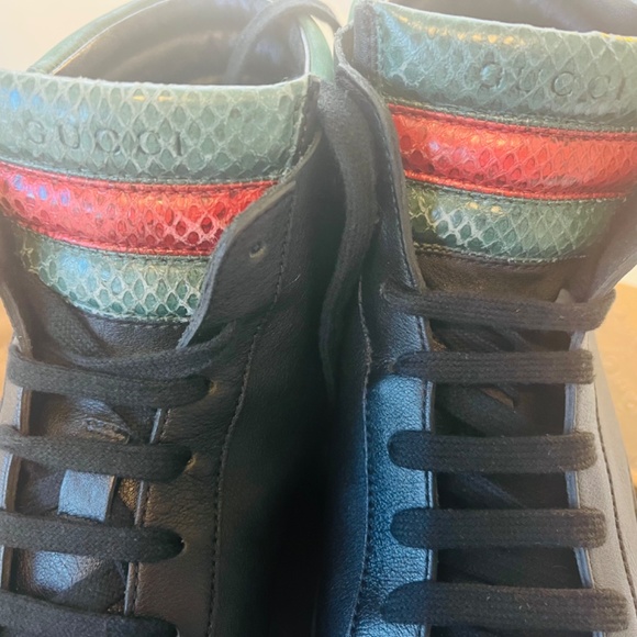 Classic Hightop Leather Gucci Sneakers (authentic) - Picture 5 of 6